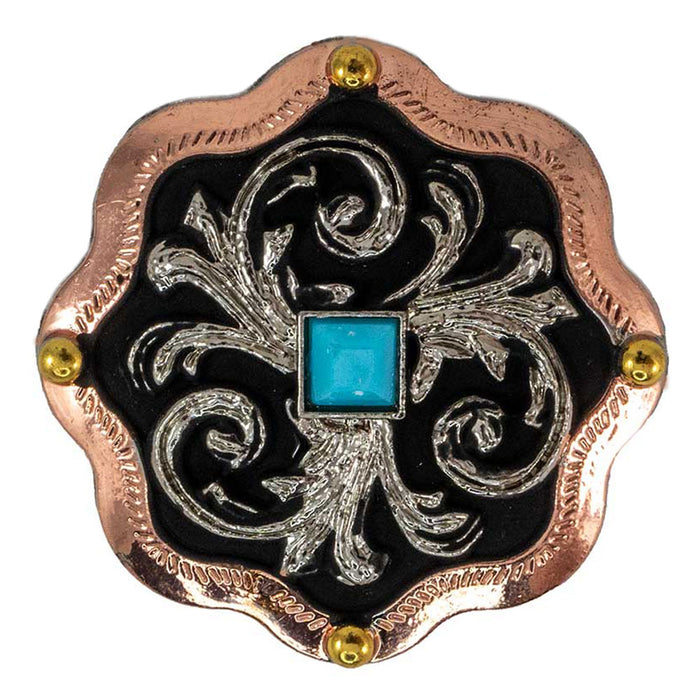 Copper Border Filigree Concho Tack - Conchos & Hardware MISC