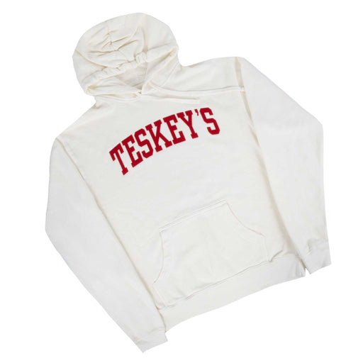 Teskey's Varsity Felt Hoodie - Ivory TESKEY'S GEAR - Sweatshirts Teskey's
