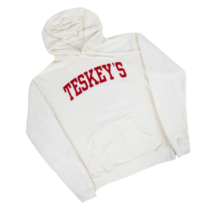 Teskey's Varsity Felt Hoodie - Ivory TESKEY'S GEAR - Sweatshirts Teskey's