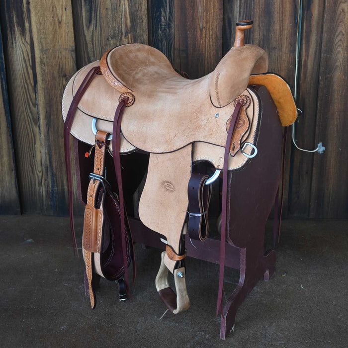 16" TESKEY'S PRO CUTTER RANCH CUTTER SADDLE Saddles - New Teskey's Saddlery