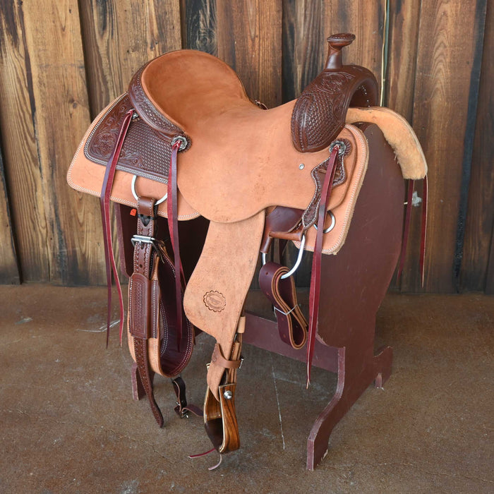 17" TESKEY'S RANCH CUTTER SADDLE Saddles - New Teskey's Saddlery