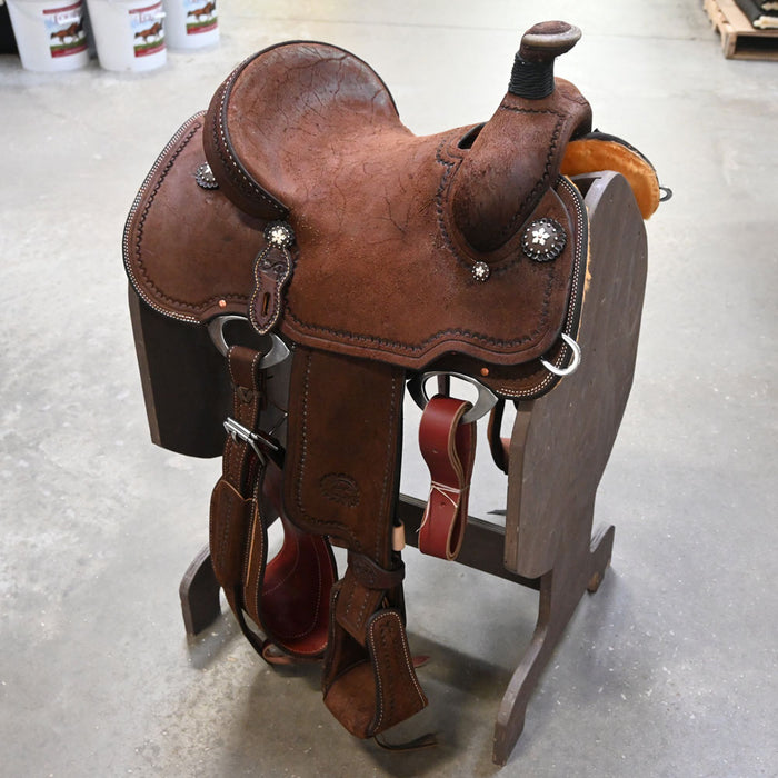 13" PATRICK SMITH YOUTH TEAM ROPING SADDLE Saddles - New Patrick Smith