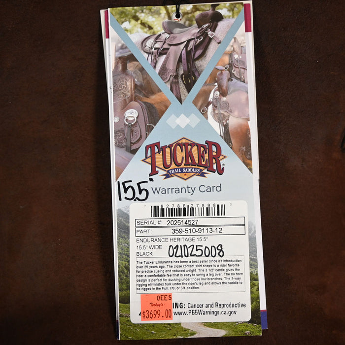 15.5" TUCKER ENDURANCE TRAIL SADDLE Saddles - New Tucker