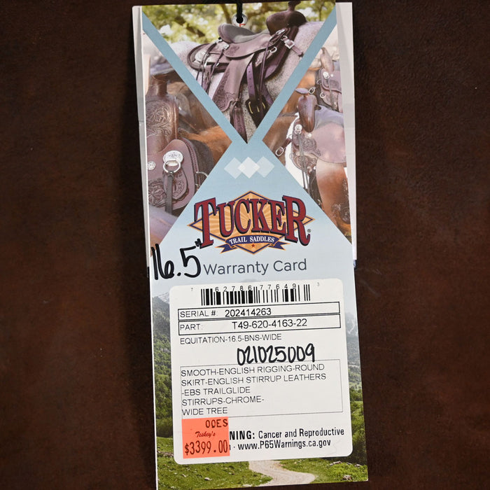 16.5" TUCKER EQUITATION SADDLE Saddles - New Tucker