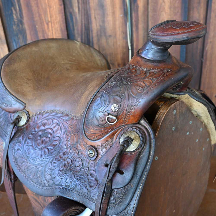 Eddleman Brothers 1950's Padded Seat Saddle Collectibles Eddleman brothers saddle Co.