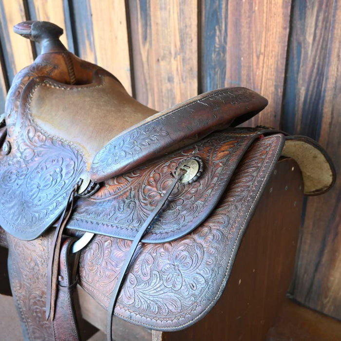 Eddleman Brothers 1950's Padded Seat Saddle Collectibles Eddleman brothers saddle Co.
