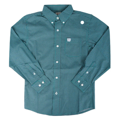 Cinch Boy's Geo Print Button Down Shirt KIDS - Boys - Clothing - Shirts - Long Sleeve Shirts Cinch