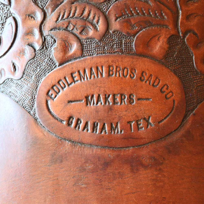 Eddleman Bros. 1950's Tooled Saddle Collectibles Eddleman Brothers Saddle Co.