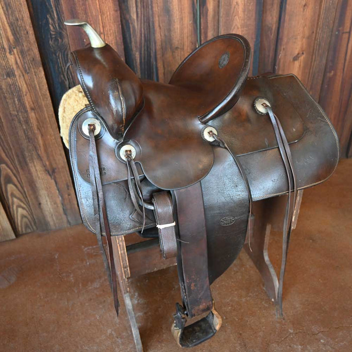 R.T. Frazier 1900's Metal Horn Saddle Collectibles R.T. Frazier