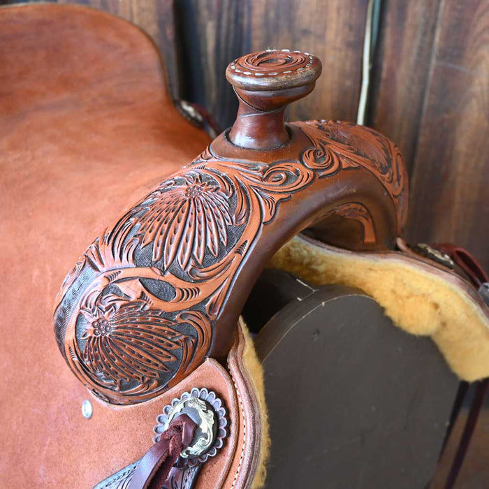 16.5" JEFF SMITH COW HORSE SADDLE Saddles - New Jeff Smith