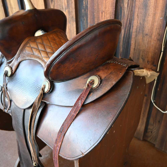 R.T. Frazier 1900's Saddle w/Unique Seat Collectibles R.T. Frazier