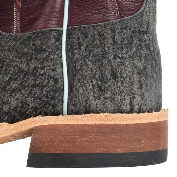 Anderson Bean Men's Square Toe Grey Safari Giraffe Western Boot MEN - Footwear - Exotic Western Boots Anderson Bean Boot Co.