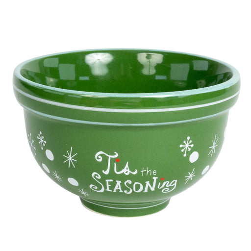 Stoneware Bowl - Snowflakes HOME & GIFTS - Home Decor - Seasonal Decor Creative Co-Op