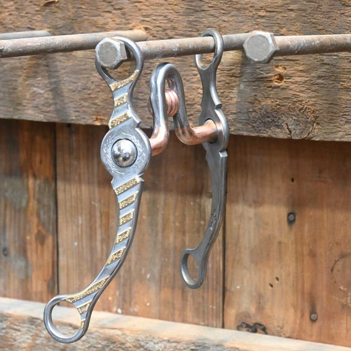 Josh Ownbey Cowboy Line Solid Port with Copper Rollers Bit Tack - Bits Josh Ownbey Cowboy Line