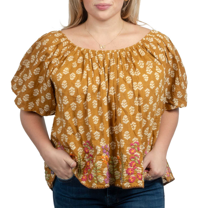 Ivy Jane Garden of Flowers Top WOMEN - Clothing - Tops - Short Sleeved Ivy Jane