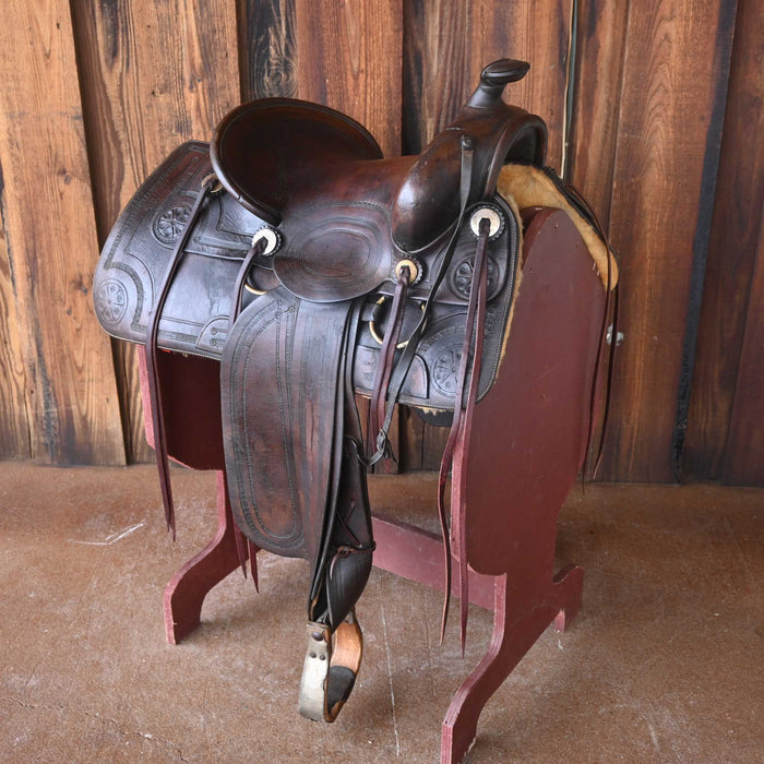 1920's-30's Antique High Back Saddle