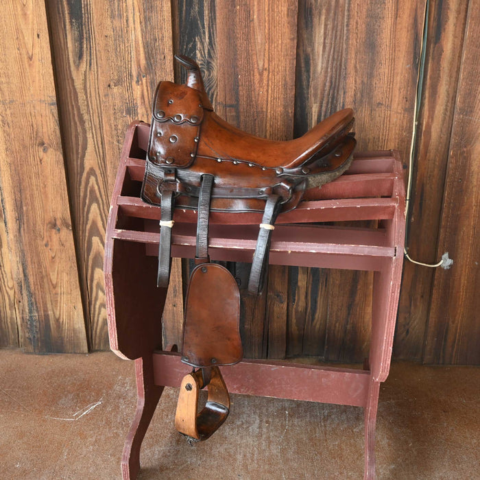 Early 1900's-20's Vintage Pony Saddle Collectibles MISC