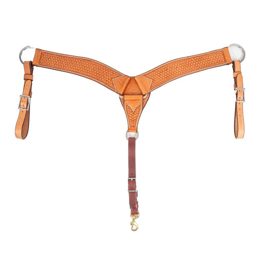 Teskey's 2-3/4" Basket Stamped Breast Collar Tack - Breast Collars Teskey's