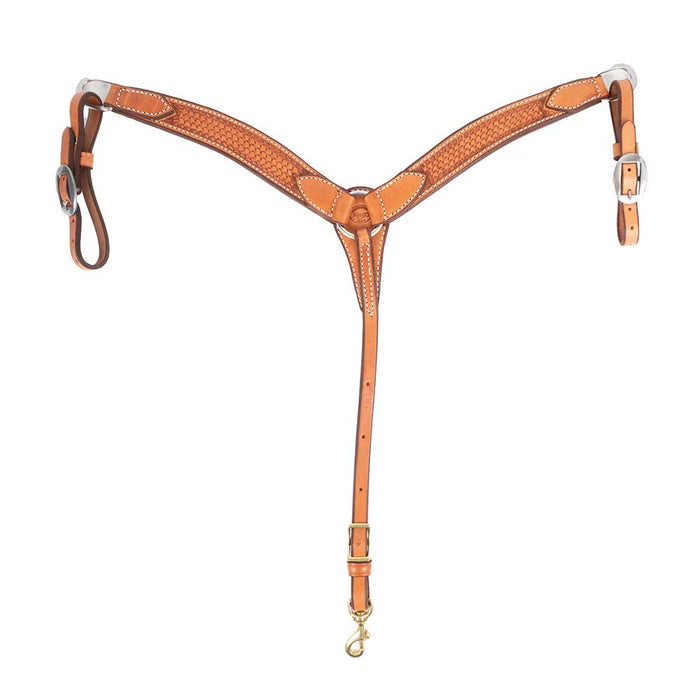 Teskey's Pony Basket Stamped Breast Collar Tack - Breast Collars Teskey's Natural