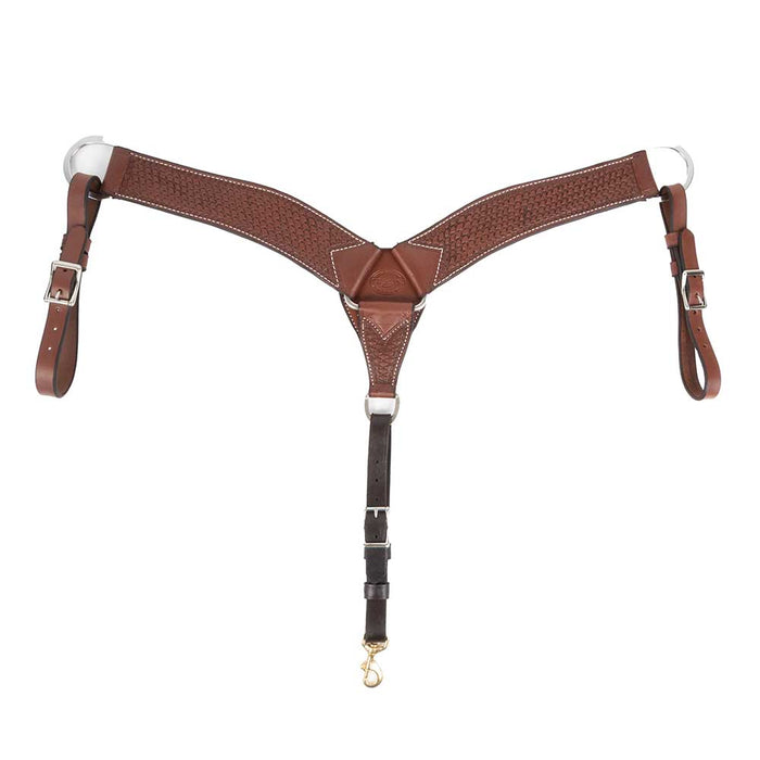 Teskey's 2-3/4" Basket Stamped Breast Collar Tack - Breast Collars Teskey's