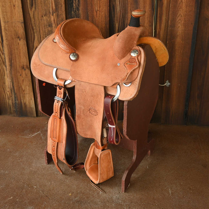 14" TESKEY'S TEAM ROPING SADDLE Saddles - New Teskey's Saddlery