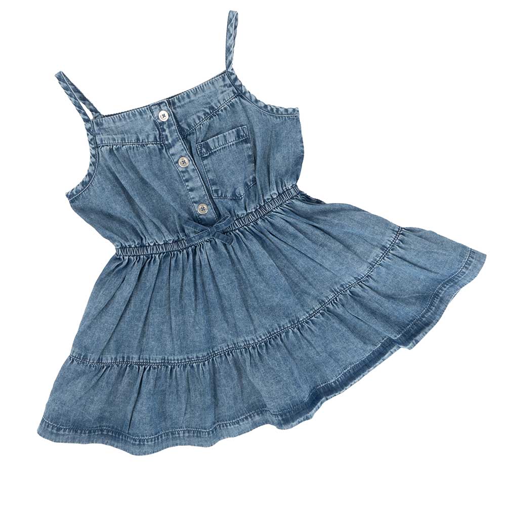 Blu & Blue Toddler Sleeveless Thea Denim Dress