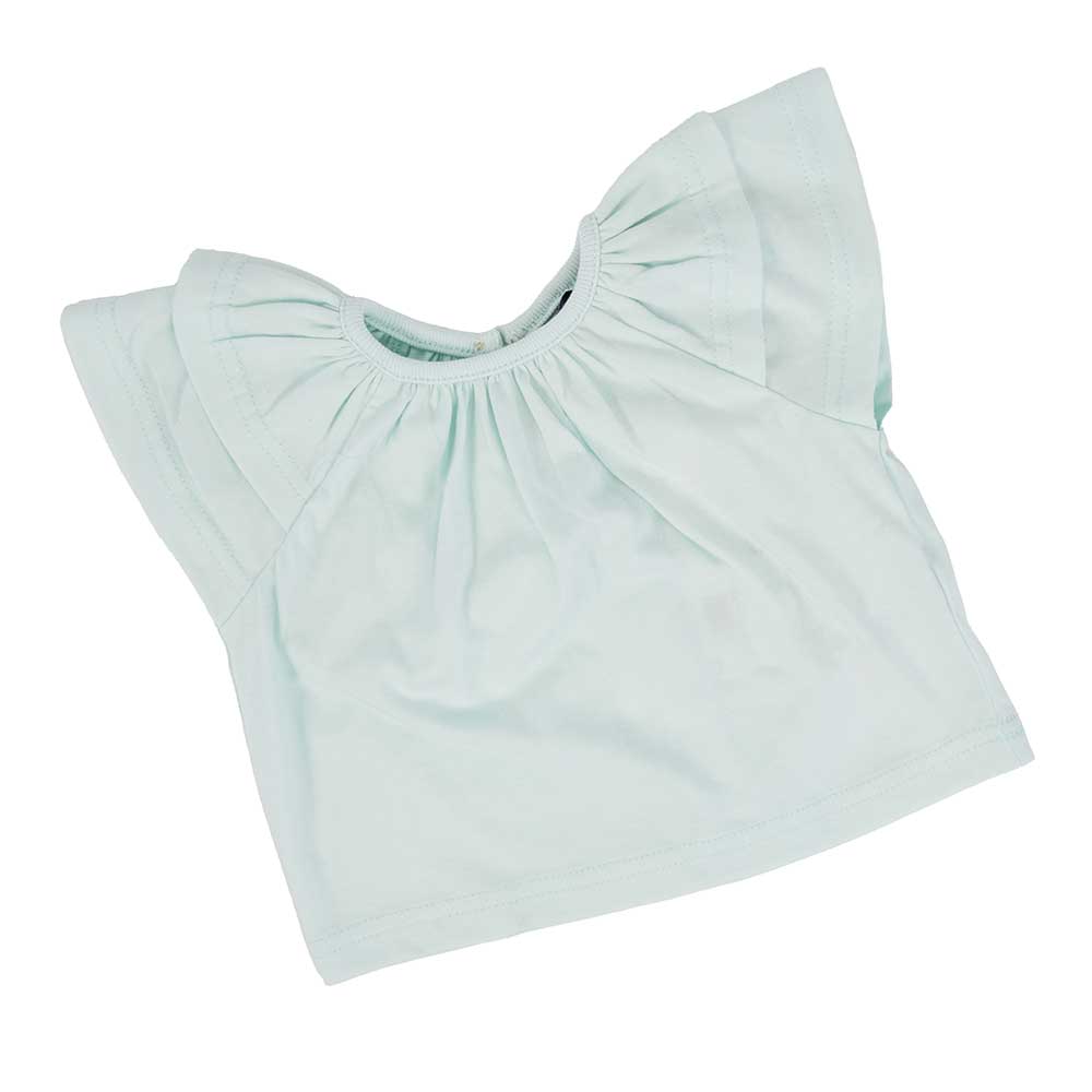 Blu & Blue Baby Raglan Ruffle Shirt KIDS - Baby - Baby Girl Clothing Blu & Blue   