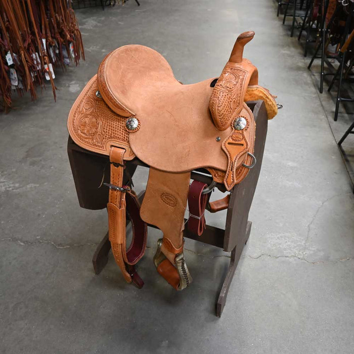 14" TESKEY'S BARREL SADDLE Saddles - New Teskey's Saddlery