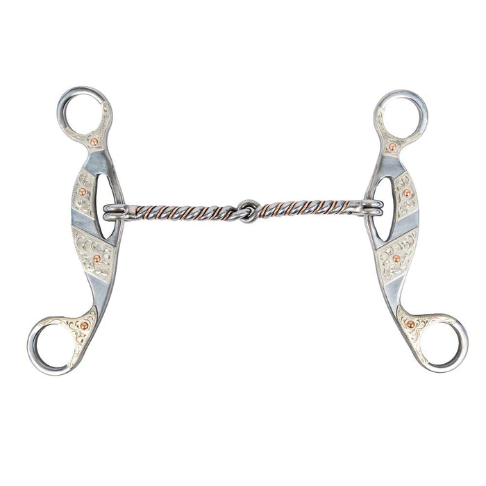Copper Twisted Snaffle Gag Bit Tack - Bits Formay