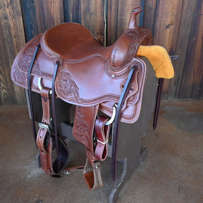 16.5" JEFF SMITH BUSTER WELCH CUTTING SADDLE Saddles - New Jeff Smith