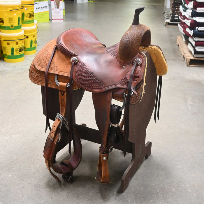 16" USED JEFF SMITH CUTTING SADDLE