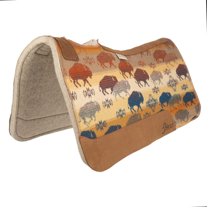 5 Star 3/4" Land of the Buffalo Barrel Pad Tack - Saddle Pads 5 Star