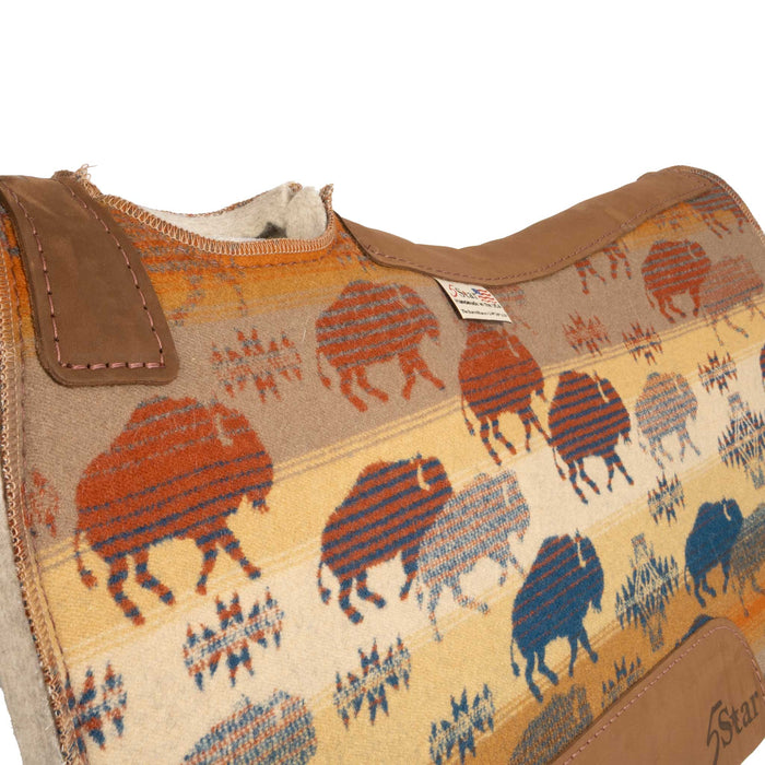 5 Star 3/4" Land of the Buffalo Barrel Pad Tack - Saddle Pads 5 Star
