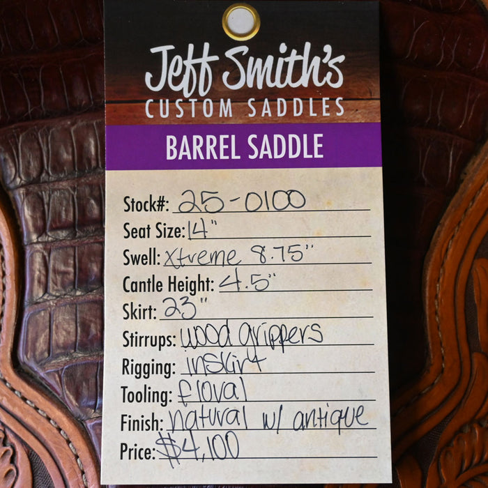 14" USED JEFF SMITH XTREME BARREL SADDLE Saddles - Used Jeff Smith