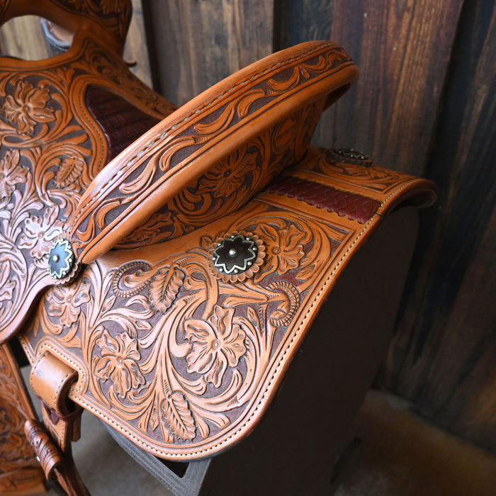 14" USED JEFF SMITH XTREME BARREL SADDLE Saddles - Used Jeff Smith
