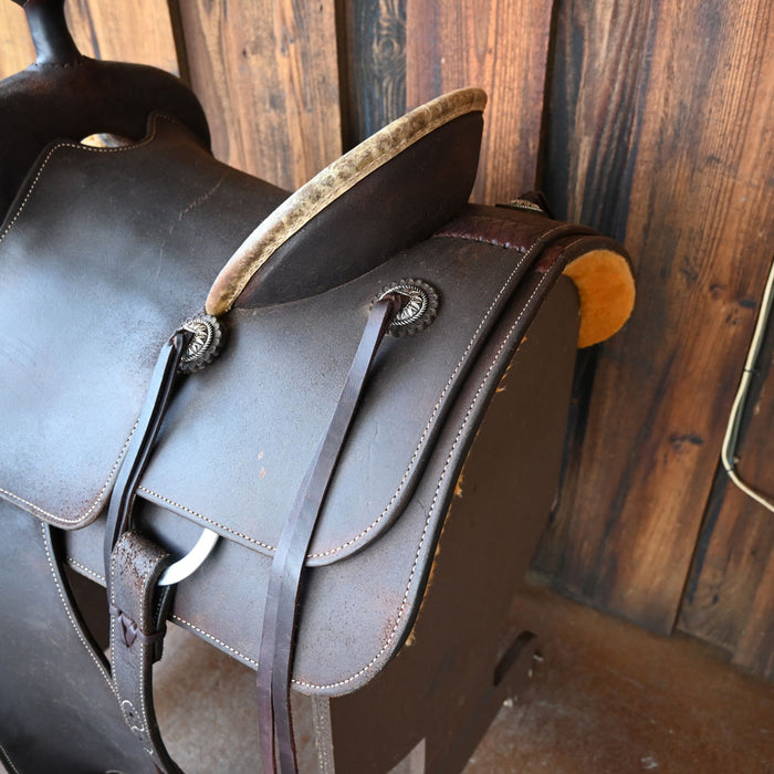 14" USED MARTIN ROPING SADDLE Saddles - Used Martin Saddlery