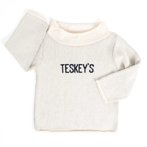 Teskey's Youth Rollneck Sweater - Natural/Navy TESKEY'S GEAR - Youth LS Shirts Teskey's