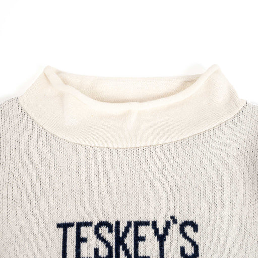 Teskey's Youth Rollneck Sweater - Natural/Navy TESKEY'S GEAR - Youth LS Shirts Teskey's