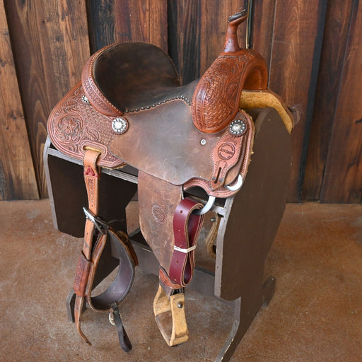 13" USED JEFF SMITH BARREL SADDLE Saddles - Used Jeff Smith