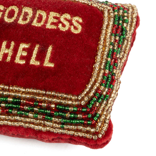 Beaded Pillow Ornament - Half Goddess HOME & GIFTS - Home Decor - Seasonal Decor Creative Co-Op