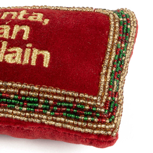 Beaded Pillow Ornament - I Can Explain HOME & GIFTS - Home Decor - Seasonal Decor Creative Co-Op