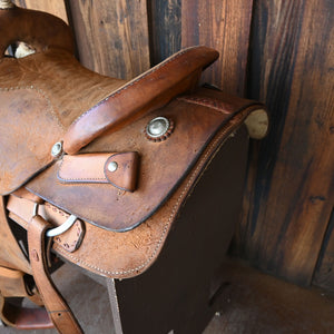 16" USED BILLY COOK BARREL SADDLE Saddles - Used Billy Cook