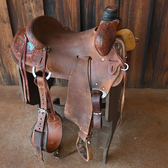 16" USED CACTUS RANCH SADDLE Saddles - Used CACTUS SADDLERY