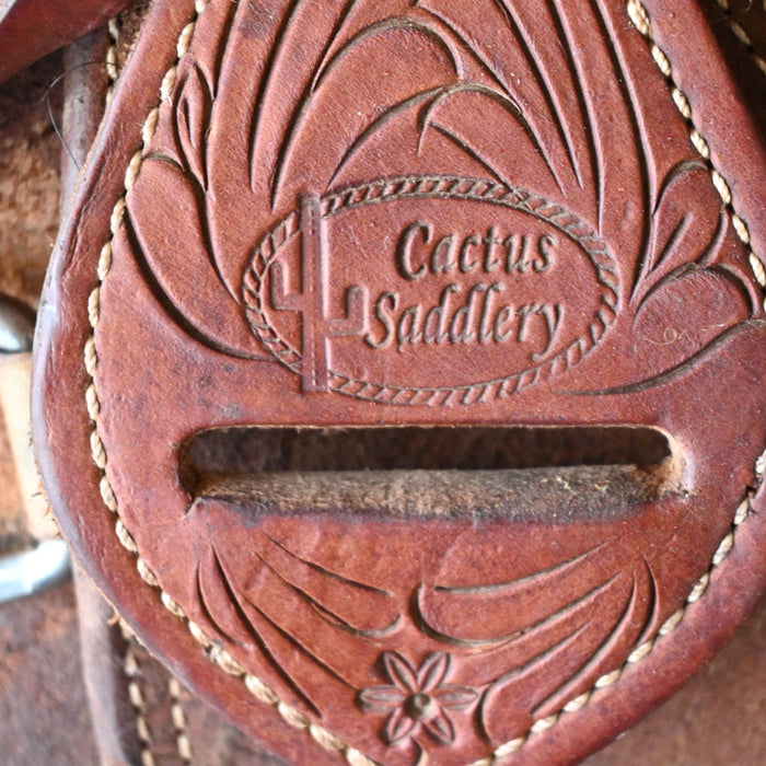 16" USED CACTUS RANCH SADDLE Saddles - Used CACTUS SADDLERY