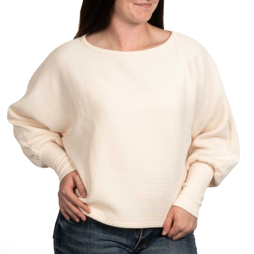 Dylan Andie Dolman Knit Top - Ivory WOMEN - Clothing - Tops - Long Sleeved Dylan