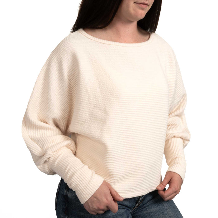 Dylan Andie Dolman Knit Top - Ivory WOMEN - Clothing - Tops - Long Sleeved Dylan