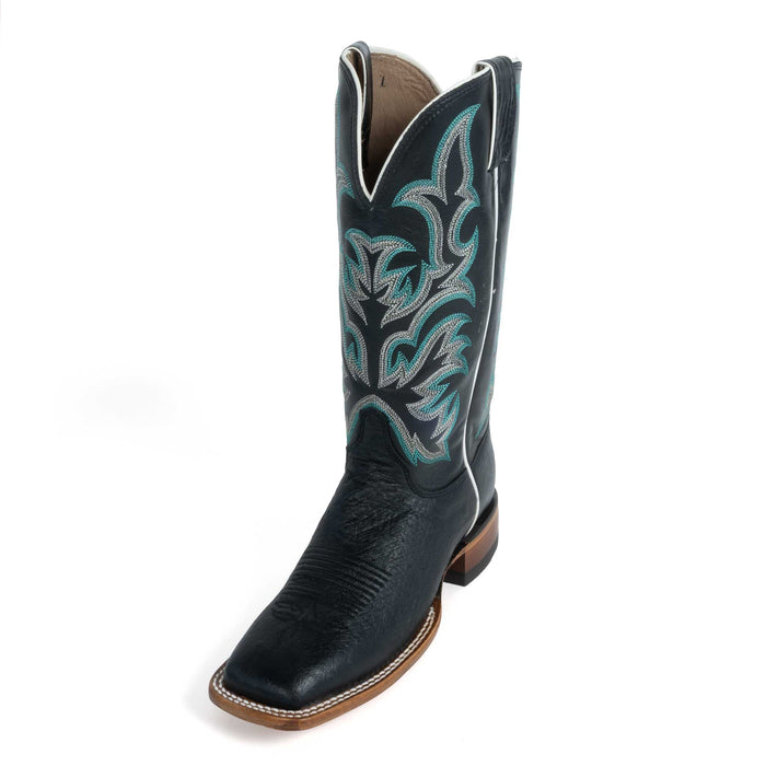 Justin Women's Tatum Black Smooth Ostrich Western Boot