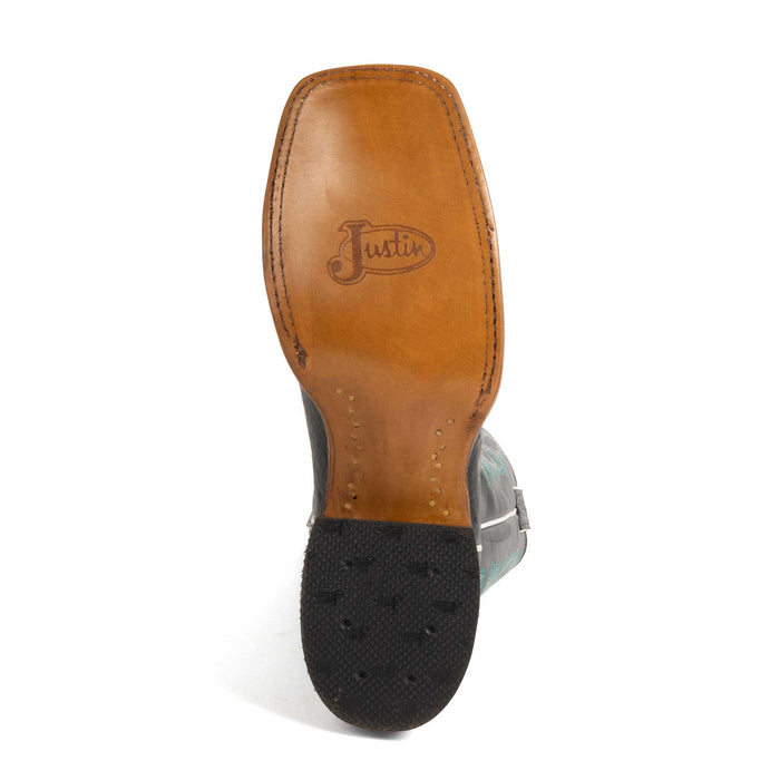 Justin Women's Tatum Black Smooth Ostrich Western Boot WOMEN - Footwear - Boots - Western Boots Justin Boot Co.
