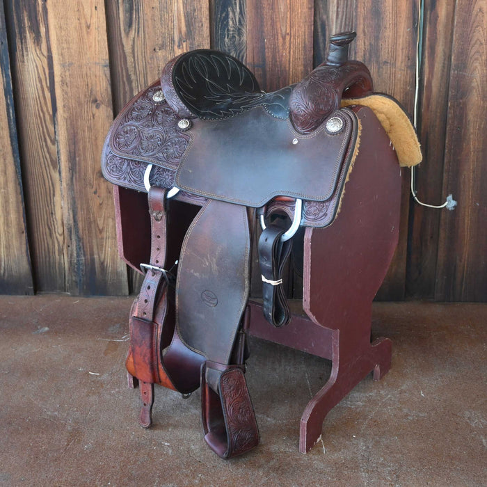 13.5" USED CACTUS RELENTLESS CALF ROPING SADDLE