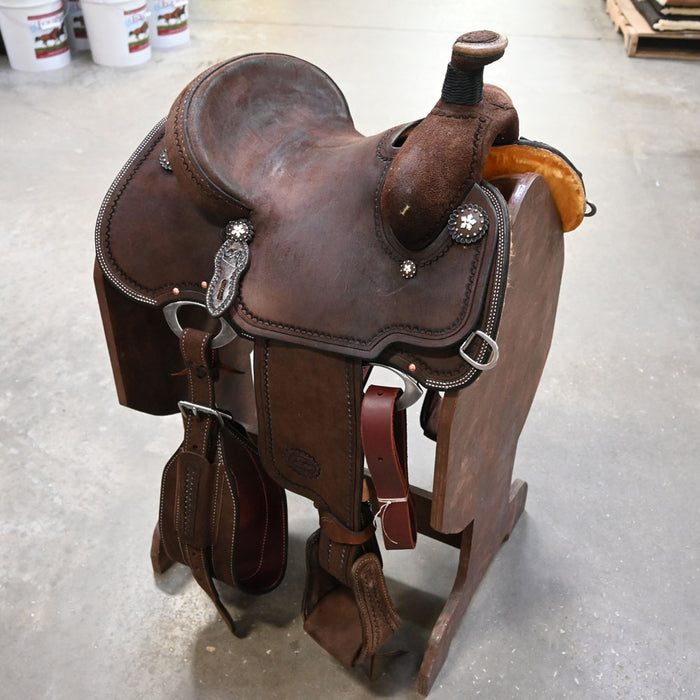 12.5" PATRICK SMITH YOUTH TEAM ROPING SADDLE Saddles - New Patrick Smith